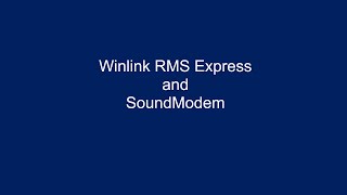 Winlink Rms Express With Soundmodem