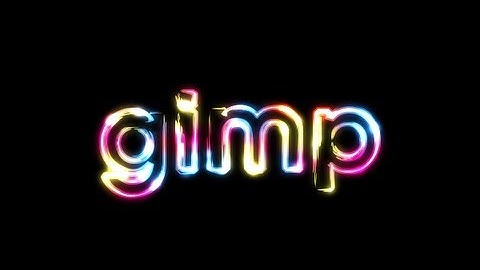 GIMP Tutorial: Super Glowy Rainbow Text Effect