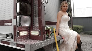 Firefighter Bride on Her Wedding Day - Chelsea - RM of Grey Fire Department