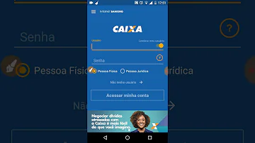 O que é usuário na conta da Caixa?