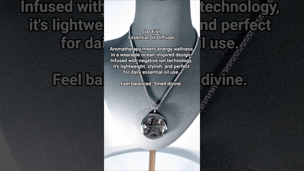 The Star Fish Diffuser Pendant - Add a drop of your favorite essential oil. 