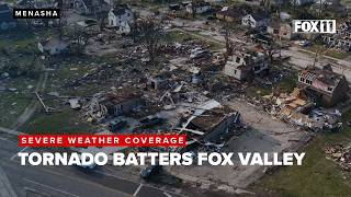Bewohner im Fox Valley beginnen nach Tornado mit Aufräumarbeiten