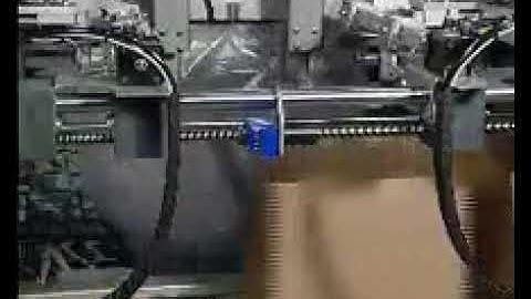 Automatic empty box carton bag inserting machine bag in box carton customized equipment