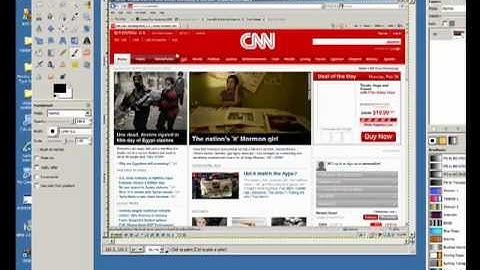 GIMP:  how to use printscreen (screen capture) and crop an image