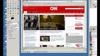 GIMP:  how to use printscreen (screen capture) and crop an image