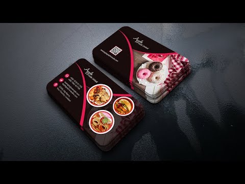 Business Card Design for Food Company - Photoshop Tutorial