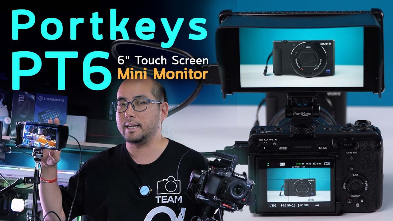 รีวิว Portkeys PT6 จอเล็ก 6 นิ้ว IPS Touch Screen Monitor ต่อ HDMI จาก ...