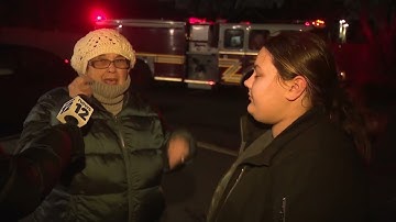 Strong winds knock tree into Long Branch home