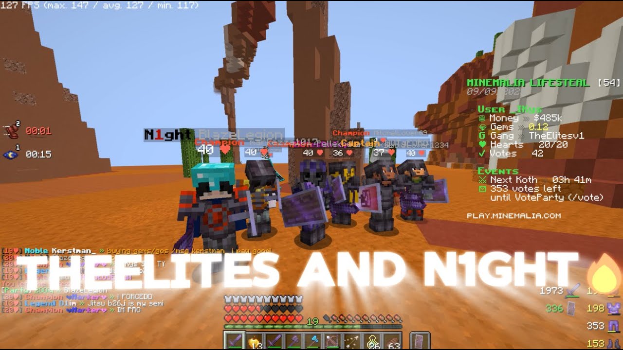 Minemalia ssn4 ls koth wars and final war experience. TheElites/Night