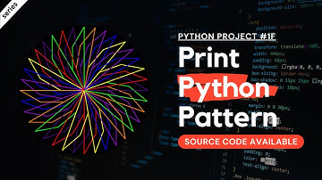 How to Print Patterns in Python using turtle module | Python Project 1f - with source code explained