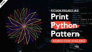 Famous How to Print Patterns in Python using turtle module | Python Project 1f - with source code explained Net Worth