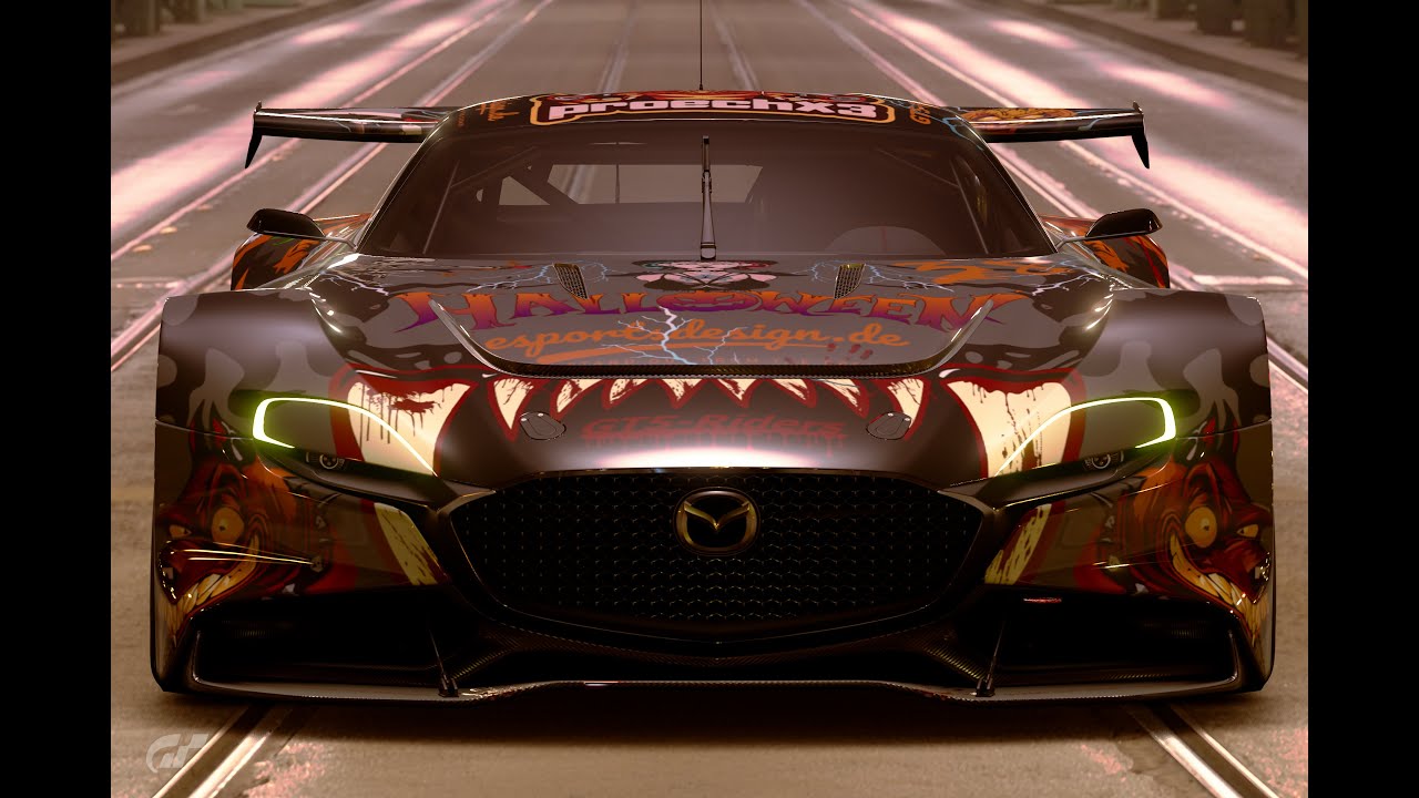 GT-Sport Mazda RX-Vision GT3 im Halloweendesign!