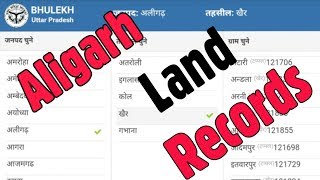 Aligarh Uttar Pradesh Bhulekh || How To Find Land Records By Name & Khasra khatauni screenshot 4