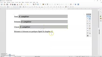 Etape 5 Créer un pdf interactif avec LibreOffice