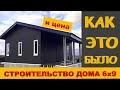 Строительство каркасного дома 6х9 Как это было Стоимость 2021