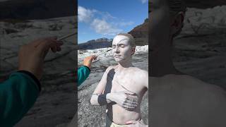 Icelandic Glacier Adventure: Camouflage Bodypaint In Nature's Beauty!