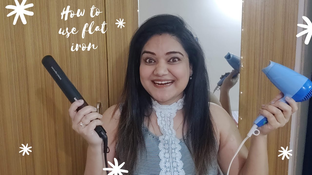 How To Straighten Your Hair With A Hair Straightener Using Flat Iron