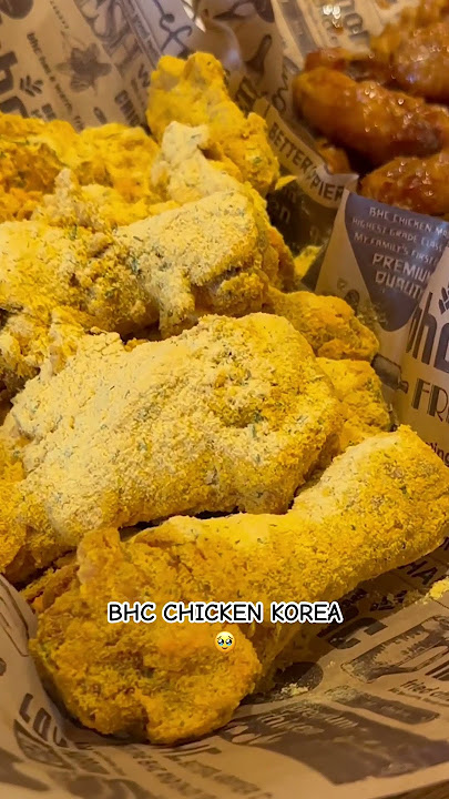 BHC CHICKEN KOREA 🥹 #korea #chicken #food