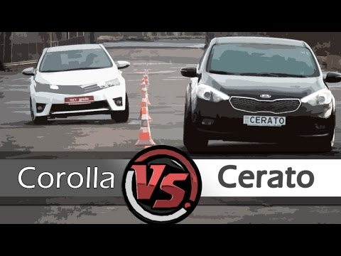 Сравнительный тест седанов. KIA Cerato Vs Toyota Corolla 2015