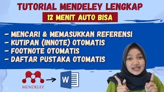 Cara menggunakan mendeley pada microsoft word | Tutorial mendeley lengkap | Indonesia