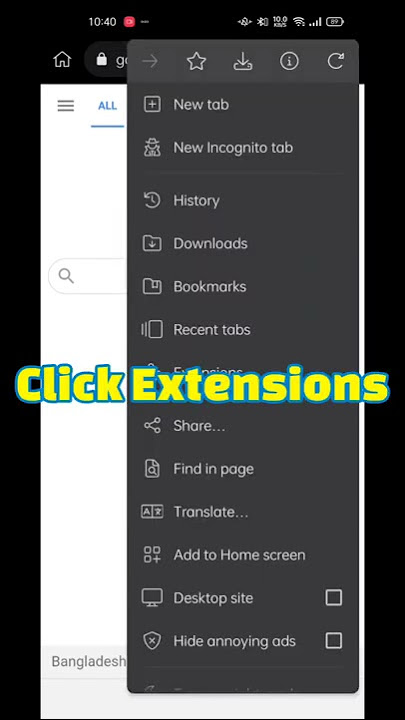 How To Use Chrome Extensions On Android? #shorts #chromeextensions