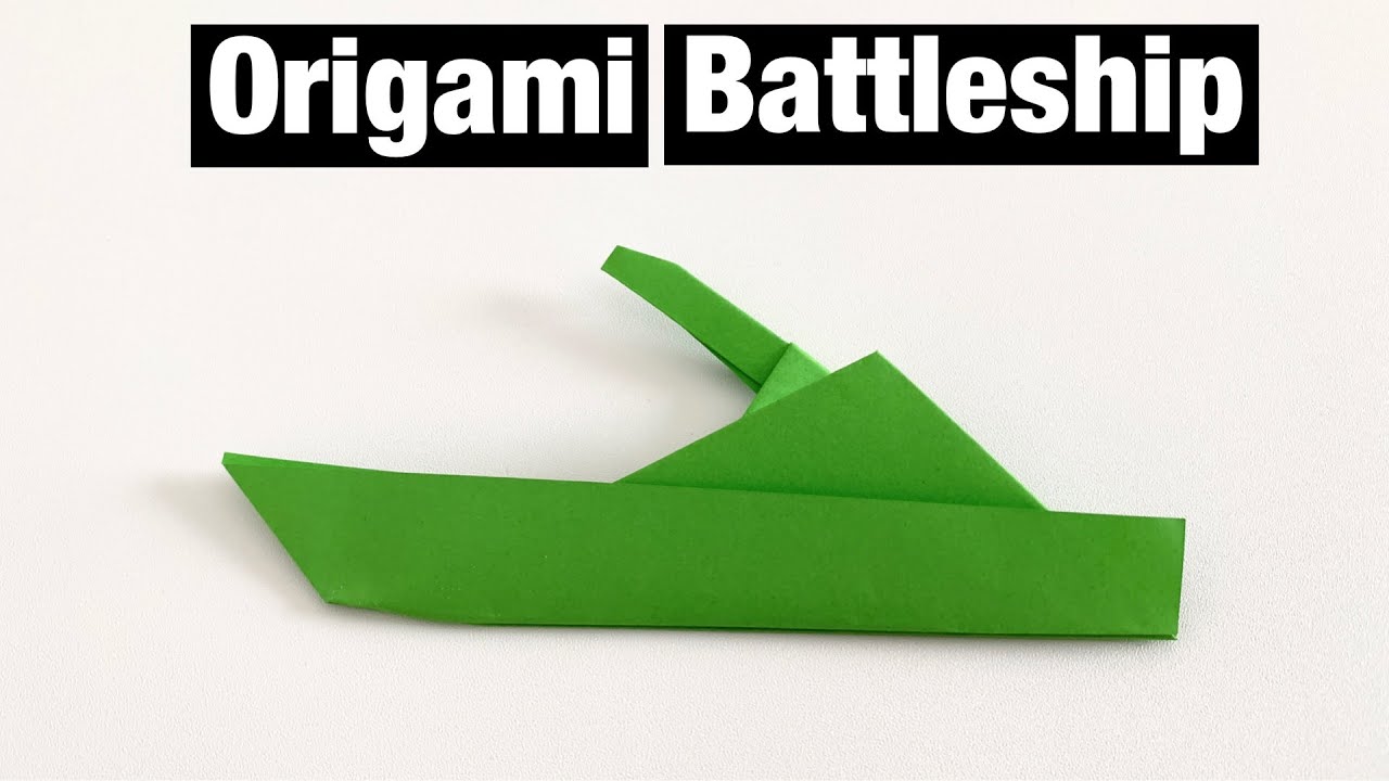 ORIGAMI BATTLESHIP | SCHOOL CRAFT IDEA - YouTube