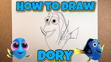 HOW TO DRAW DORY | FINDING DORY | Easy Step-by-Step Tutorial | FOR KIDS