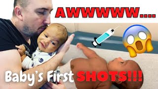 BABY BOY GETS HIS 2 MONTH SHOTS