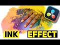 Ink drop effect  davinci resolve 17 tutorial