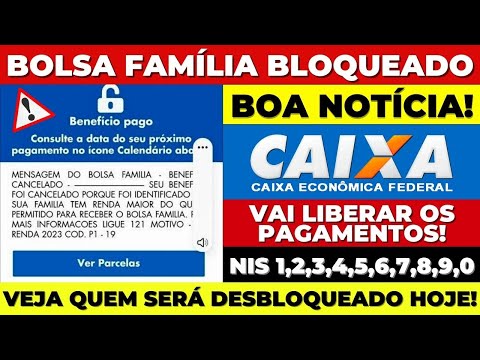 🚨31/03 BOLSA FAMÍLIA BLOQUEADO: CAIXA ERROU E VAI DESBLOQUEAR OS PAGAMENTOS! QUEM SERÁ DESBLOQUEADO?