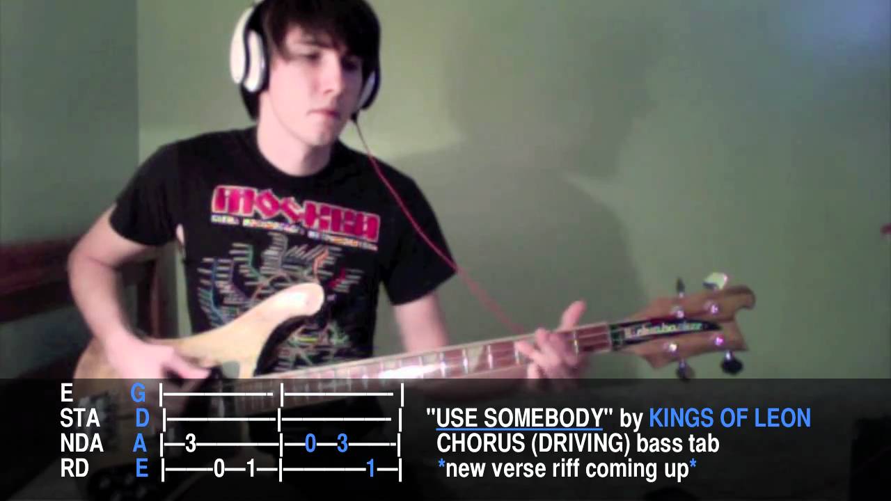 kings of leon use somebody bass tab