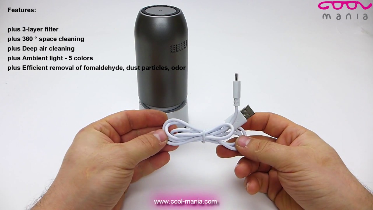 Ionizer - Automatic USB air cleaner in car (www.cool-mania.com)