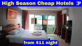 Pattaya Thailand, Cheap HIGH SEASON Hotels near Soi Buakhao