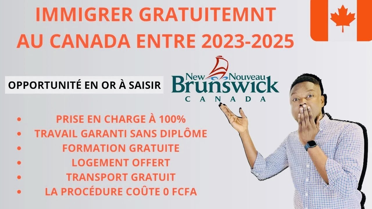 🚨NOUVEAU PROGRAMME GRATUIT D'IMMIGRATION AU CANADA 🇨🇦 ENTRE 2023-2025 ...
