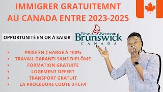 🚨NOUVEAU PROGRAMME GRATUIT D'IMMIGRATION AU CANADA 🇨🇦 ENTRE 2023-2025 COMMENT POSTULER