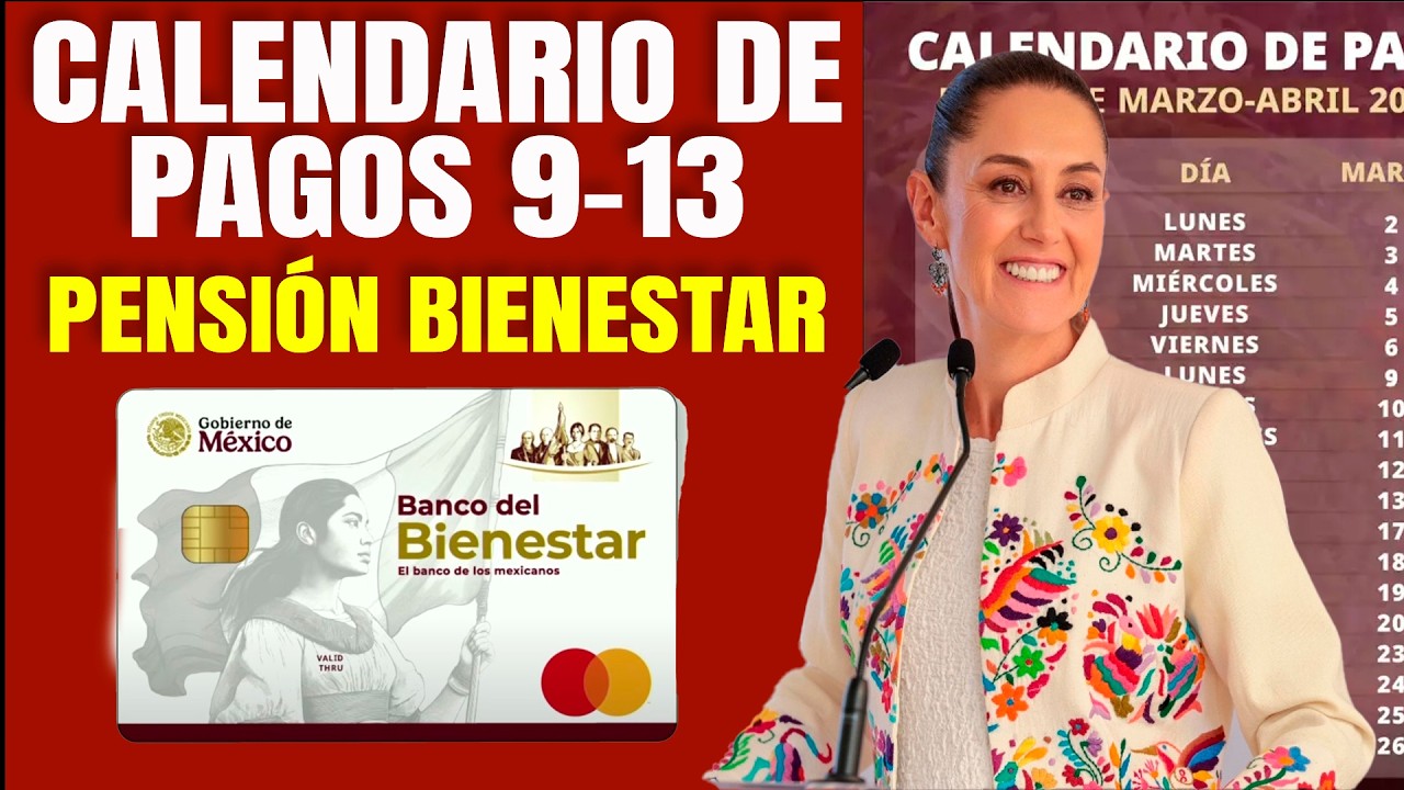 CALENDARIO DE PAGO Fijate si te toca tu pago de tu pensión bienestar PENSION BIENESTAR