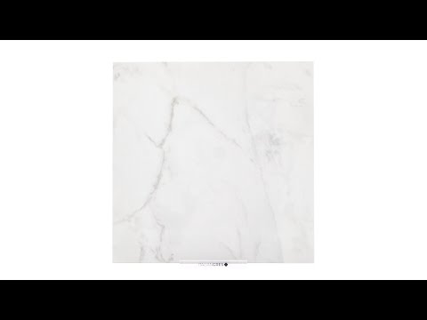 Marble effect tiles - White melange video