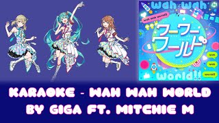 wah wah world karaoke (off vocal   romaji lyrics)