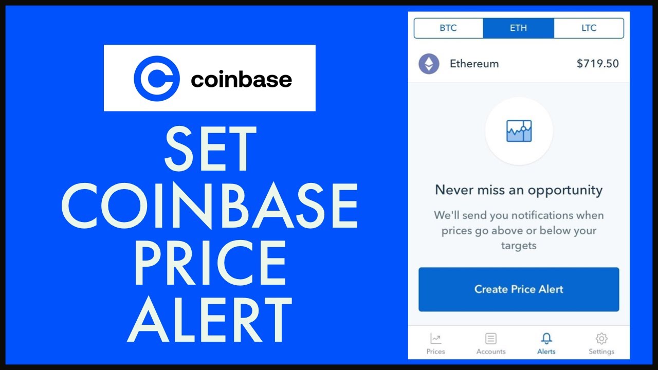 coinbase set price alert