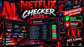 🔥 Netflix Checker 2026 | How It Works   Demo