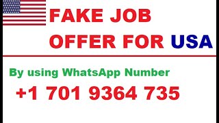 Fake Job Offer from USA by using Company Name Fairmount Olympic Hotel  Phone - 1 (701) 9364735 screenshot 5