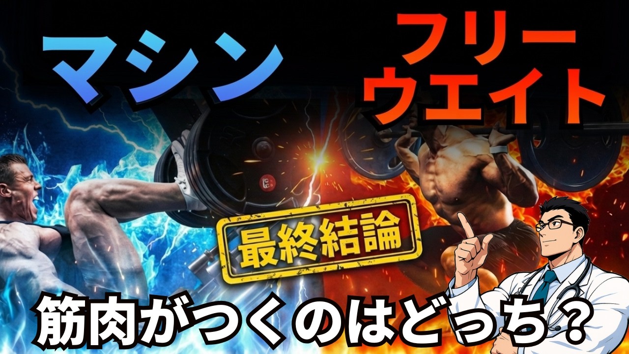 【1016名の調査で決着】マシンとフリーウエイトどちらが筋肥大にいいのか？【結論】