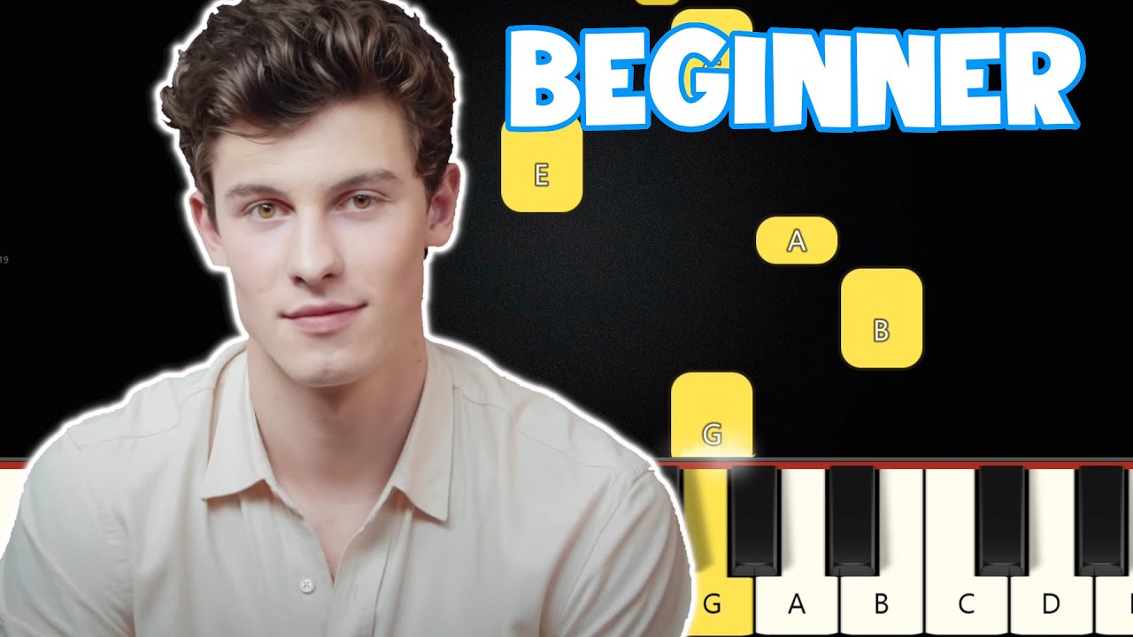 In My Blood - Shawn Mendes | Beginner Piano Tutorial | Easy Piano