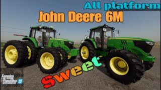John Deere 6M   / New mod for all platforms in FS22