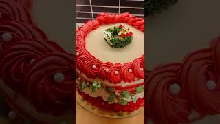 christmas christmascake lovedecember cake homebake cakedecorating homebaker norway