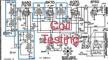 Airline 62-306 Teledial - Antenna, Oscillator & IF Transformer Coil Checks