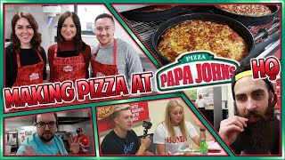 Making Pizza At Papa John's HQ | w/ Beard Meats Food & Reev