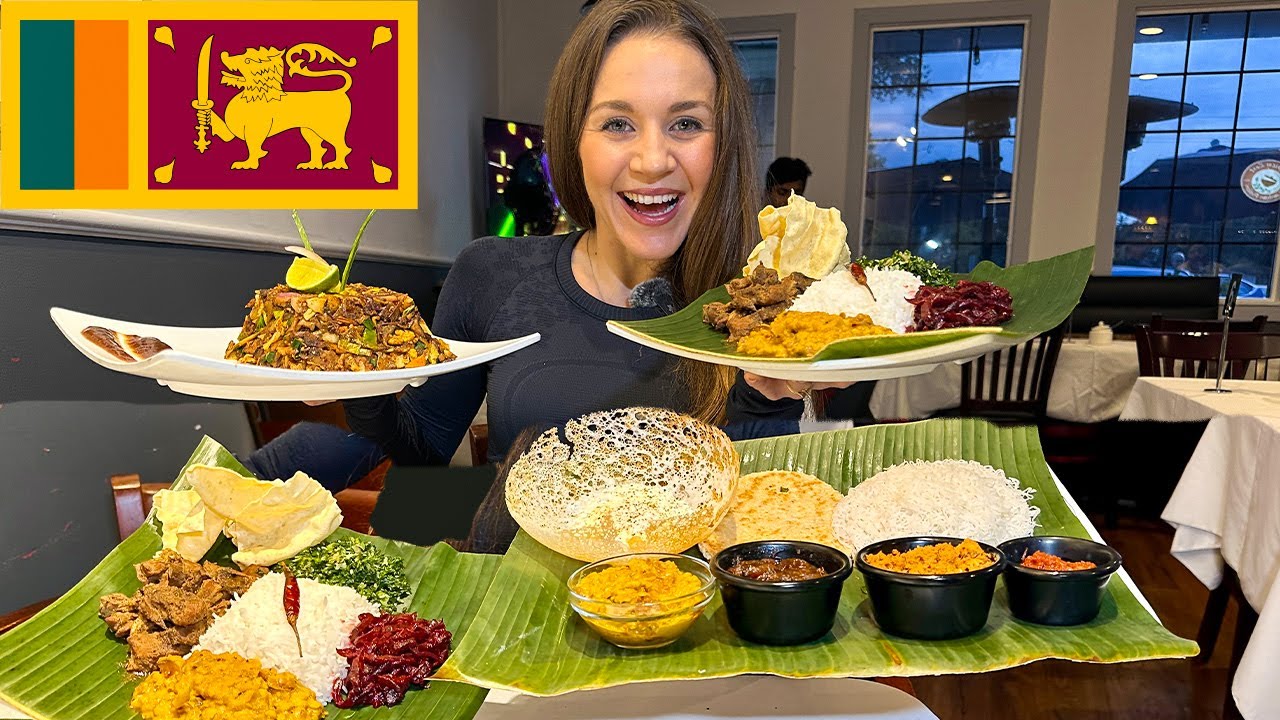 SRI LANKA STREET FOOD! | First time trying SRI LANKAN FOOD!