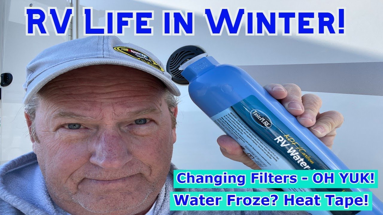 First Winter in RV! Installing Heat Tape! - YouTube
