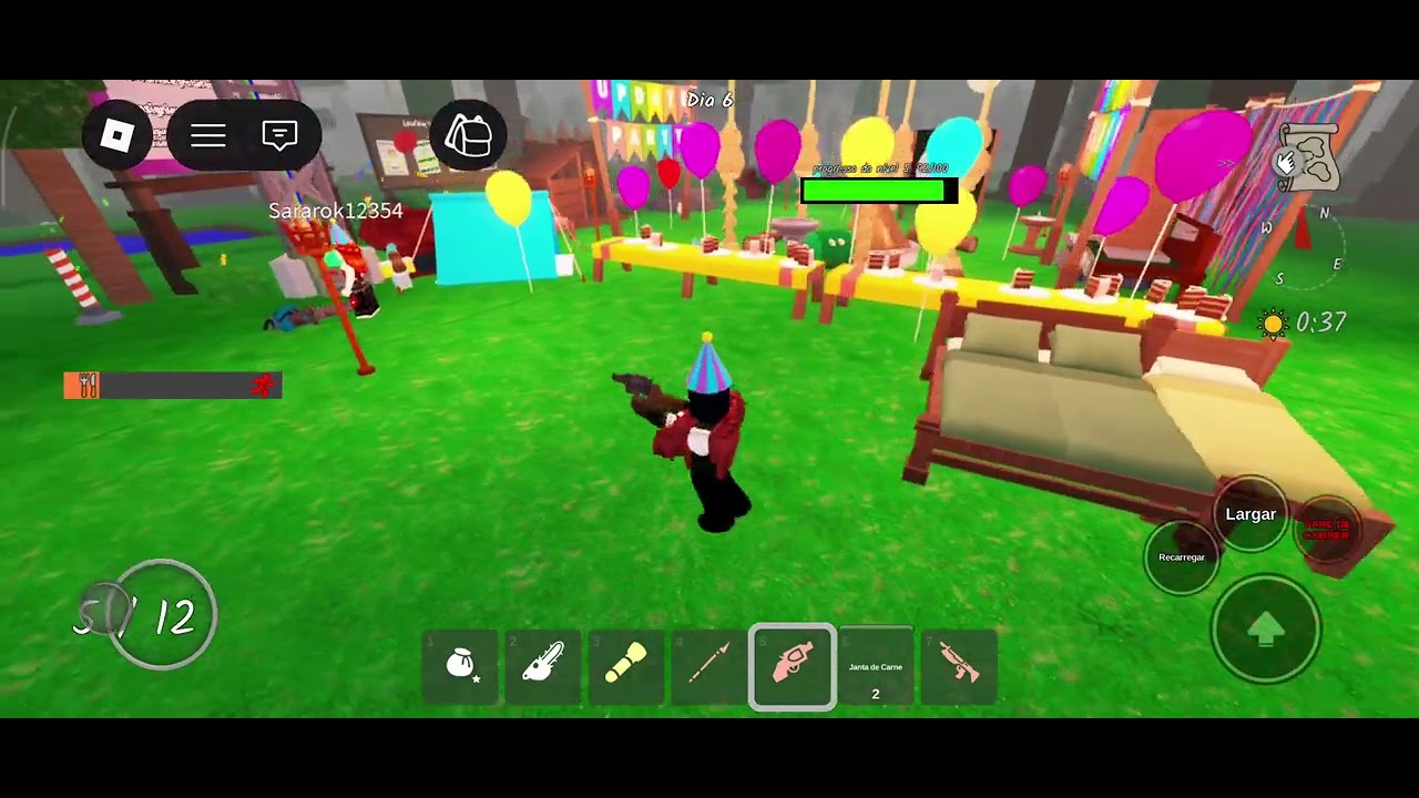 Jogamos 99 noites na floresta no evento e zerei